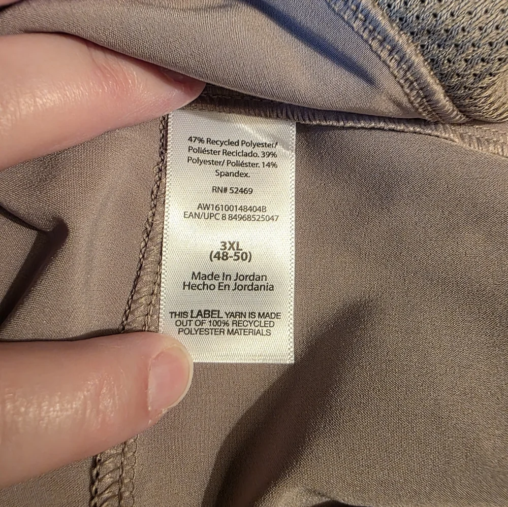NWT Athletic Works Woven Shorts Men's Size 3XL In Taupe - Picture 4 of 12